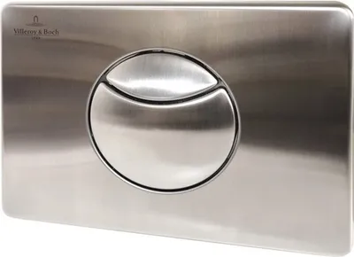 Produktbild von Villeroy & Boch Betätigungsplatte VIConnect Platte edelstahl matt / Taster edelstahl matt 922485LC