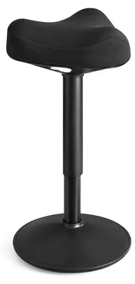 Obrázek produktu pro Nastavitelná stojací stolička – černá – výška 58–83 cm – nosnost 120 kg