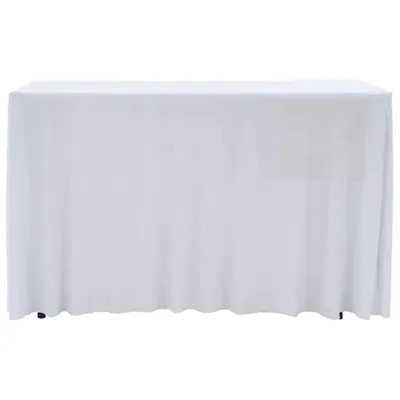 Immagine prodotto di vidaXL 2 pezzi tovaglie elasticizzate con bordo bianco 120 x 60,5 x 74 cm