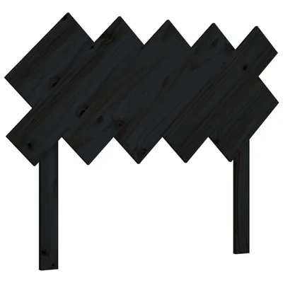 Produktbild von Kopfteil Schwarz 104x3x80,5 cm Massivholz Kiefer