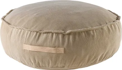 Produktbild von MeowBaby® Corduroy Sand Runder Pouffe, Kinderpuff, Kindersessel, Babymöbel, Kindersofa, 65x20 cm