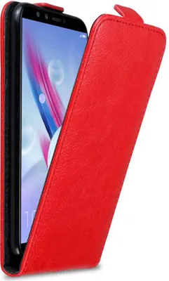 Obrázek produktu pro Cadorabo pouzdro pro Honor 9 LITE Protective Cover in Red Flip Case Obal na mobilní telefon