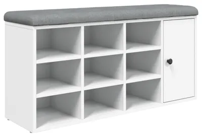 Imagen del producto de vidaXL Estantería para zapatos, blanca, 102x32x50 cm, material de madera