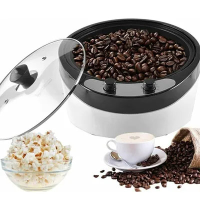 Obrázek produktu pro Home Pražička kávy Kapacita 800 g 0-240 ℃ Nastavení teploty Pražička kávy Multifunkční pražička kávových zrn pro pražení kávových zrn 1200 W