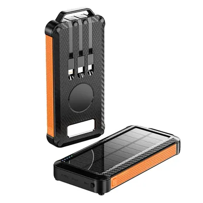 Produktbild von BOT Solarstrombank SP4 1 Panel 10000mAh mit Kabel orange