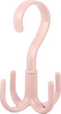 Produktbild von Drehbarer Handtaschenhaken, multifunktionaler Kleiderschrank-Handtaschenhaken, Schal-Aufhängeständer für Schlafzimmer, Rosa