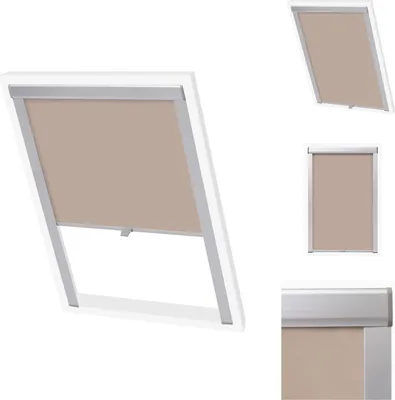 Produktbild von vidaXL Verdunkelungsrollo Beige S08/608 - Jalousien & Rollos