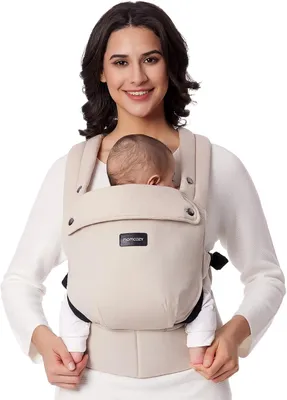 Obrázok produktu pre Nosidielko Momcozy pre bábätká od novorodencov po batoľatá – Ergonomické, pohodlné a ľahké nosidielko pre deti s hmotnosťou 3–20 kg – Vylepšená bedrová opora