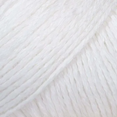 Produktbild von Drops Bomull-Lin Uni Colour 01 White Strickgarn