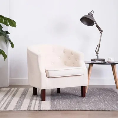 Image de Fauteuil The Living Store Tissu beige