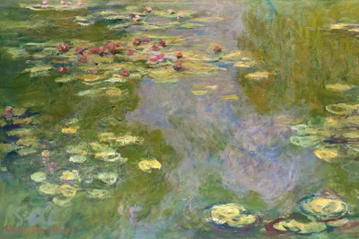Produktbild von Claude Monet Kunstdruck Bild - Seerosen, 1919 (120 x 180 cm)
