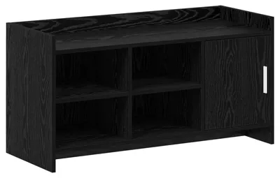 Produktbild von vidaXL Schuhschrank Schwarze Eiche 100 x 39,5 x 51 cm Holzwerkstoff