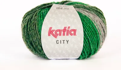Produktbild von CITY von Katia - GRIS/VERDE/BOTELLA (905) - 100 g / ca. 220 m Wolle