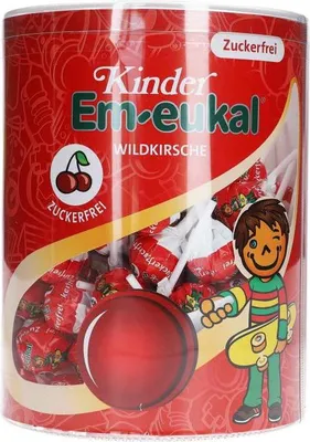 Produktbild von Kinder Em-eukal Lollis Wildkirsche zuckerfrei 100er