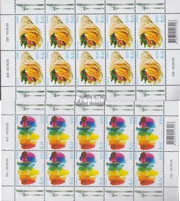 Produktbild von Briefmarken Estland 2005 Mi 515Klb-516Klb Kleinbogen (kompl.Ausg.) postfrisch Europa