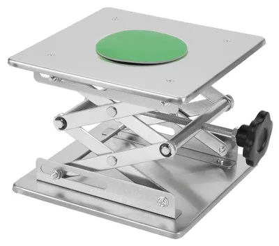Lab-Hebebühne 200×200 mm, Edelstahl, verstellbarer Scherenhubtisch
