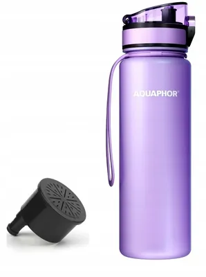 Produktbild von Aquaphor City 0,5 L Filterflasche Violett Lavendel + Filterfeststoff