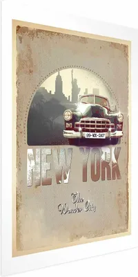 Produktbild von Posterpapier Poster - New York - The Wonder City 29.7x42 cm Text d-A-0100-ao-a