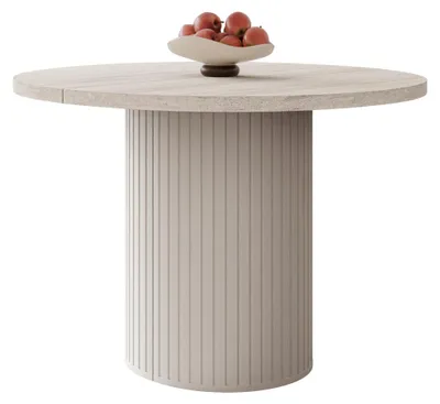 Produktbild von MIRJAN24 Ausziehbarer Tisch Ovalio, Esszimmer Tisch (Farbe: Sandbeige / Travertin)