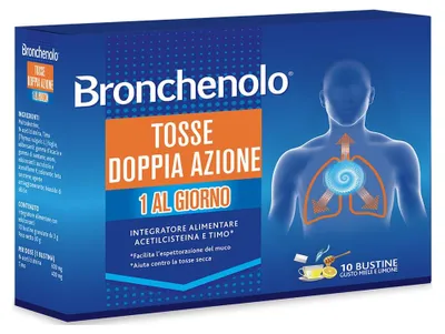 Produktbild von BRONCHENOLO Hustensaft, Doppelwirkung, 10 Pulverbeutel