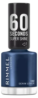 Produktbild von Rimmel Nagellack 60 Seconds Super Shine 102 Denim Lover 8 ml schnell trocknend