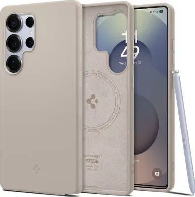 Obrázek produktu pro Spigen Silicone Fit (MagFit), Obal, Samsung, Galaxy S25 Ultra, 17,5 cm (6.9"), Přírodní