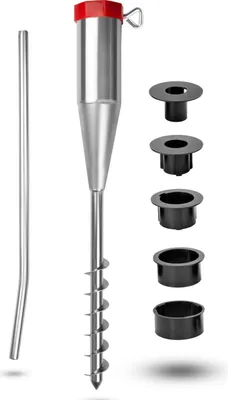 Produktbild von Metall Sonnenschirmständer Strand Ø25-55mm Schirmständer Sonnenschirm Bodenhülse für Wäschespinne
