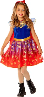 Immagine prodotto di Supergirl - Costume "Deluxe" - Ragazze BN5562 (140) (Blu/Rosso)