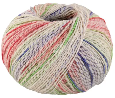 Produktbild von Lana Grossa - Torto 0008 rohweiß rosa grün orange marine blassgrün hellblau