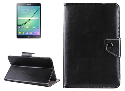 Image de subtel Étui Cuir synthétique noir compatible avec tablette 8" Tablets Housse Pochette Flip Etui Cover Case