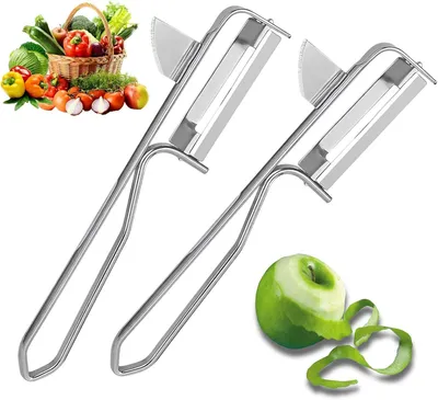 Productafbeelding van Aardappelschilmes 16 cm, RVS, voor groente en fruit, keukenaccessoire