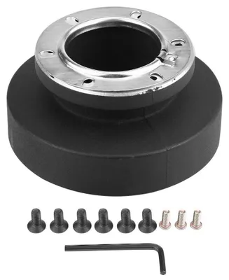 Productafbeelding van Stuurwiel Adapter - Naafadapter Auto - Montage Verbeteren - Aluminiumlegering - 20mm Stuuras - Zilver