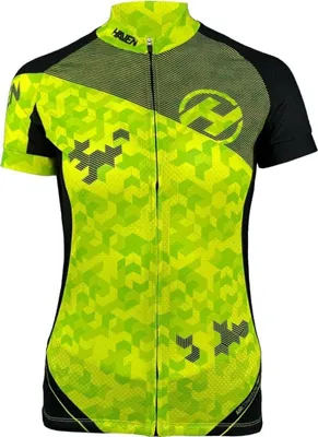 Obrázek produktu pro Cyklistický dres HAVEN s krátkým rukávem - SINGLETRAIL NEO WOMEN - Green/Black XL