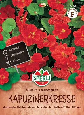 Produktbild von SPERLI Kapuzinerkressesamen Scharlachglanz Tropaeolum majus 25 Pflanzen