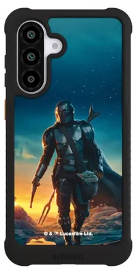 Produktbild von NIVOCASE Hülle für Samsung Galaxy A56 5G Stoßfeste Handyhülle NIVOmax Case Schwarz Sonnenuntergang Star Wars The Mandalorian
