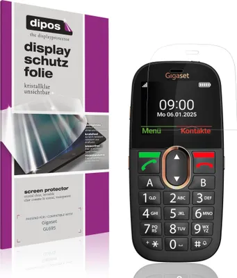 Produktbild von 4x Schutzfolie für Gigaset GL695 klar Displayschutzfolie Folie Display Schutz dipos