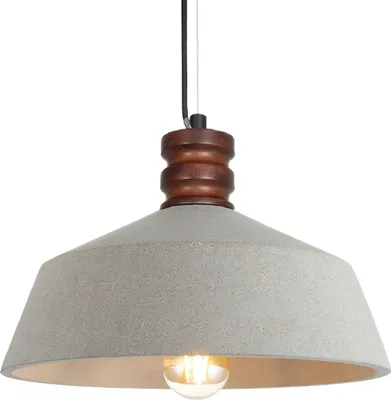 Produktbild von Hängelampe, E27, Lampe Für Wohnzimmer Esszimmer Küche, Höhenverstellbar Farbe Beton-Stein-Grau