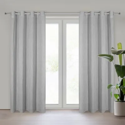 Produktbild von Vorhang LATIKA silber 140x250 cm  Ösen Ösenvorhang