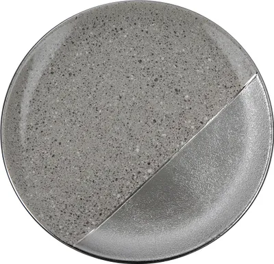 Zdjęcie produktu dla Gilde Teller, rund, "Marmo", Keramik, grau, silberfarben, VE 2, L. 35 cm, B. 35 cm, H. 3.5 cm 47424 4063387474242