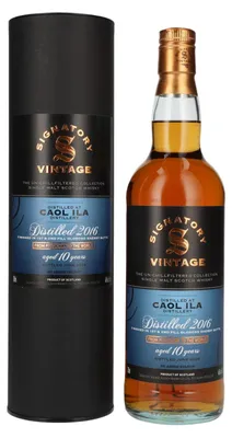 Produktbild von Signatory Vintage CAOL ILA 10 Years Old The Un-Chillfiltered 2016 46% Vol. 0,7l in Geschenkbox