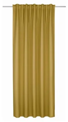Produktbild von Fertigschal verdeckte Schlaufen "Mila"-  Dim-Out - Größe (HxB): 245x135cm Gelb