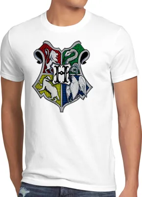 Produktbild von BaumwolleCloud Zauberschule T-Shirt Herren potter zauberei magic löwe adler schlange
