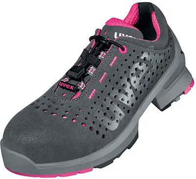 Produktbild von uvex 1 ladies Halbschuhe S1 grau, pink Weite 10 Gr. 39