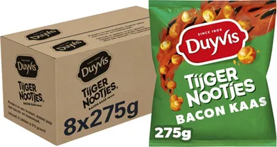 Image de Duyvis - Noix de tigre, bacon et fromage - 8 x 275 g