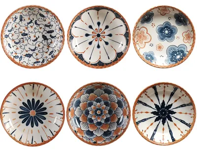 Produktbild von Set aus 6 Keramik-Dipschalen – Snackbehälter, Durchmesser 9,8 cm