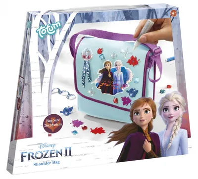 Obrázok produktu pre Totum Frozen 2 Nordic Shoulderbag, Taška cez rameno, Shoulder bag, Detské, CHN, Modrá, Fialová, Jednofarebné