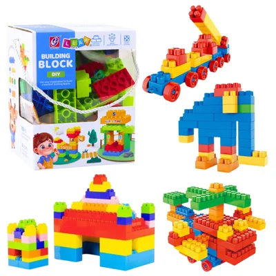 Produktbild von Lean Räumliches Bauklotz-Set Farbig 100 El.