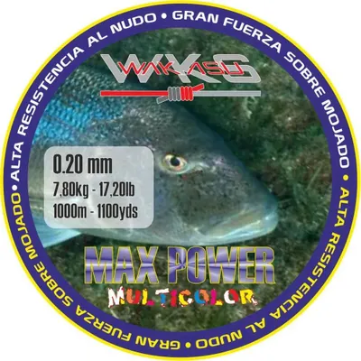 Produktbild von Wakasu Multi Max Power Monofile Schnüre 1000 M Mehrfarbig 0.500 mm Mehrfarbig 0.500 mm