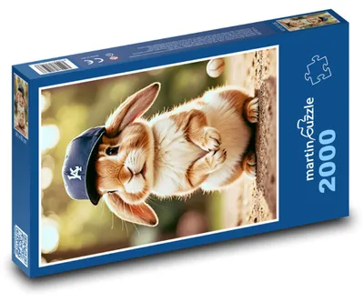 Obrázok produktu pre martinpuzzle - Puzzle 2000 - Zajícek v ciapke