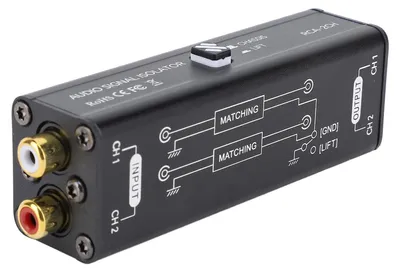 Rauschisolator Ground Loop Isolator, 600Ω, 0-20 kHz, für Stereoanlagen